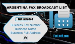 ARGENTINA FAX BROADCAST LIST