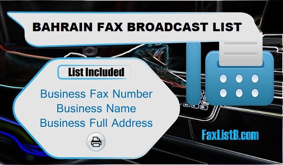 BAHRAIN FAX BROADCAST LIST