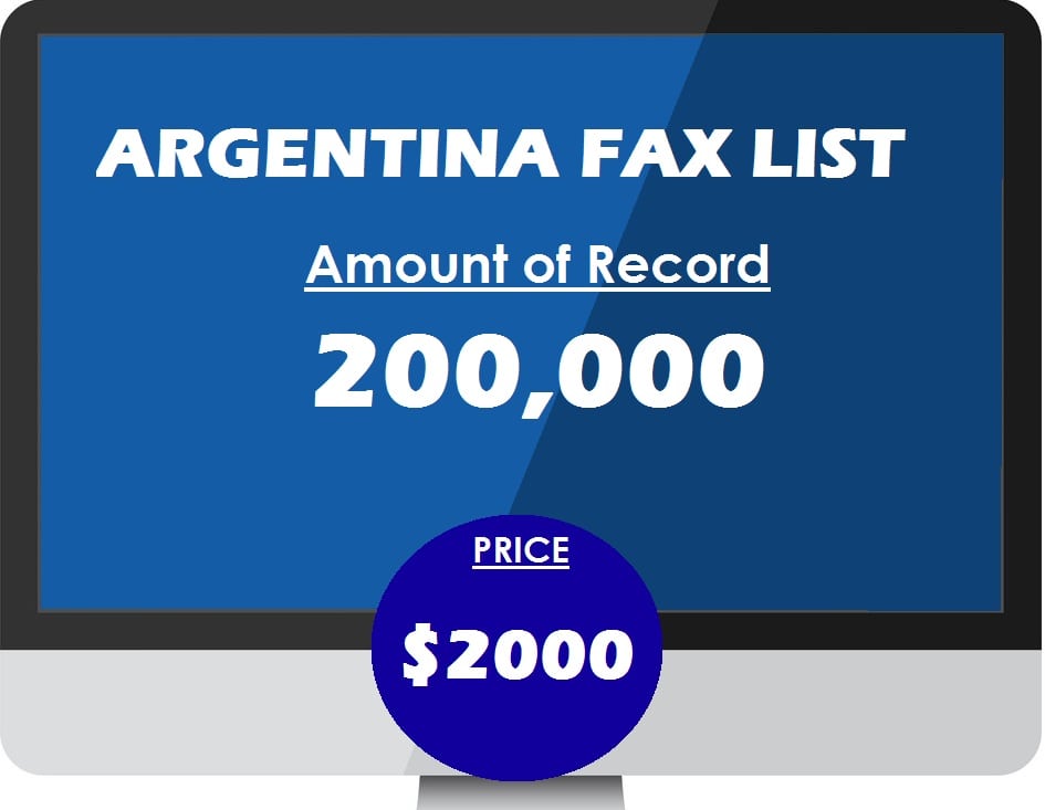 Buy ARGENTINA fax list