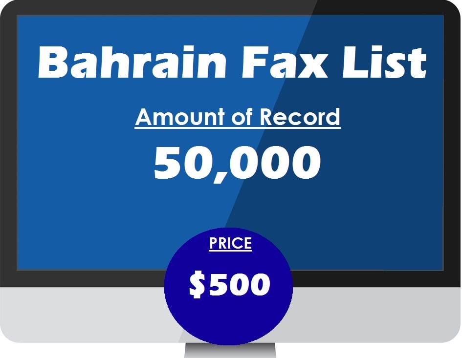 Buy Bahrain Fax List