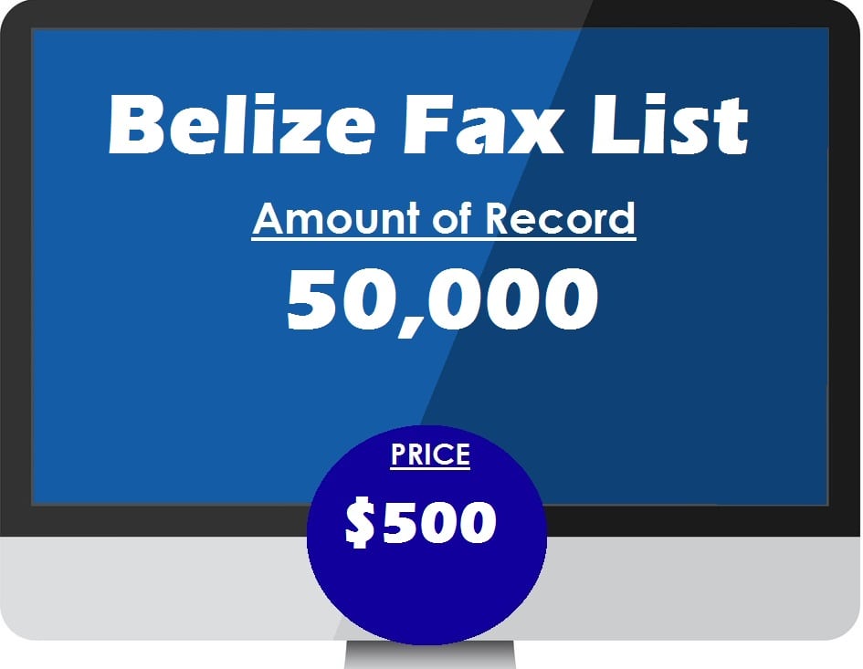 Buy Belize Fax List