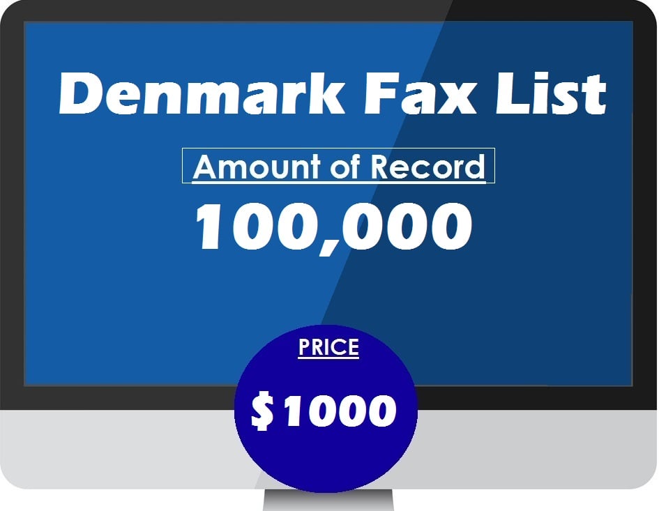 Buy Denmark fax list