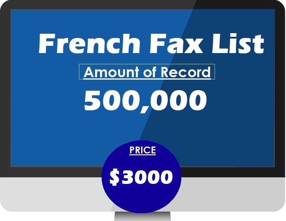 Buy French fax list