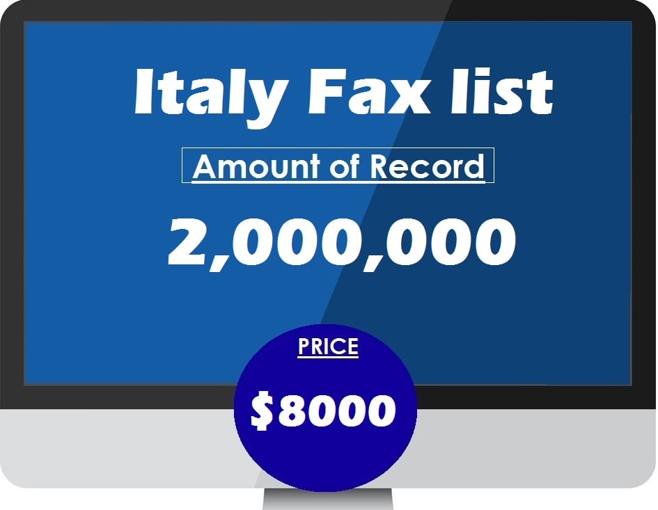 Buy Italy Fax list