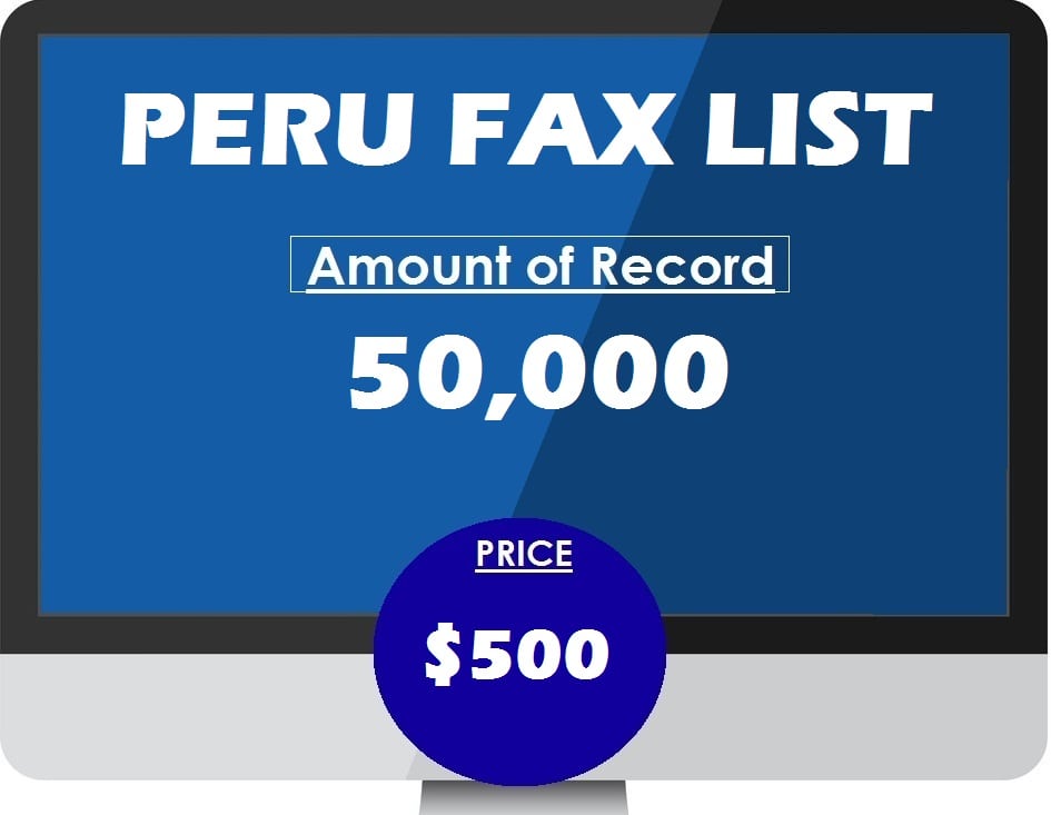 Buy PERU FAX LIST