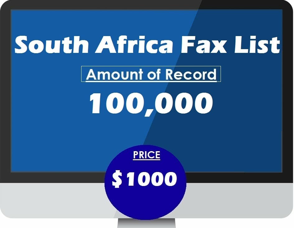 Buy South Africa Fax List