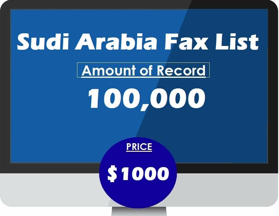 Buy Saudi Arabia Fax List