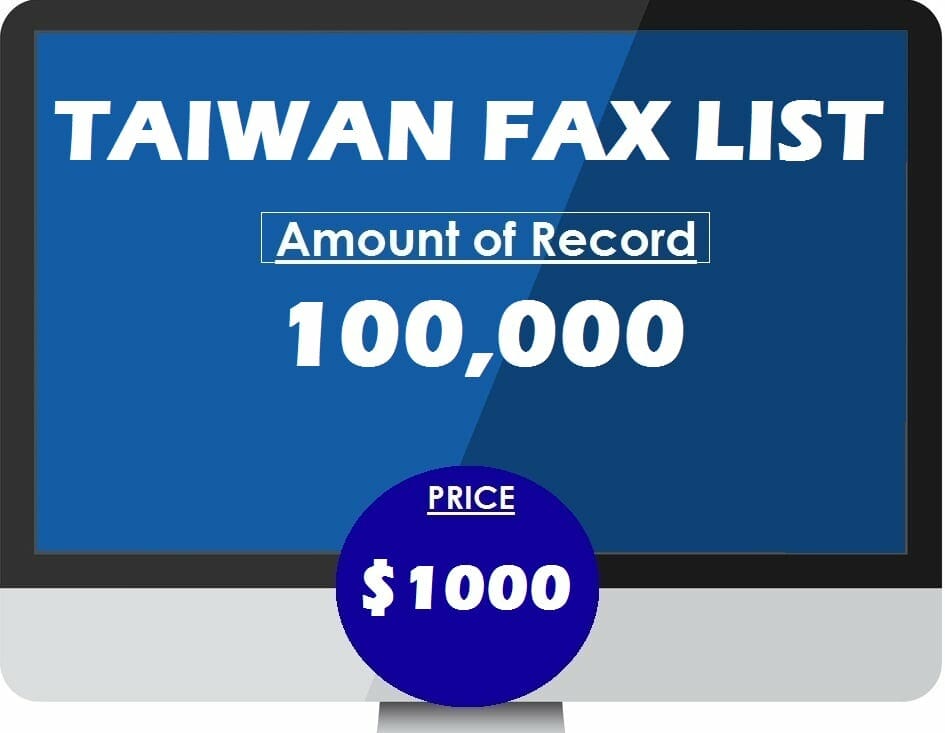 Buy TAIWAN fax list