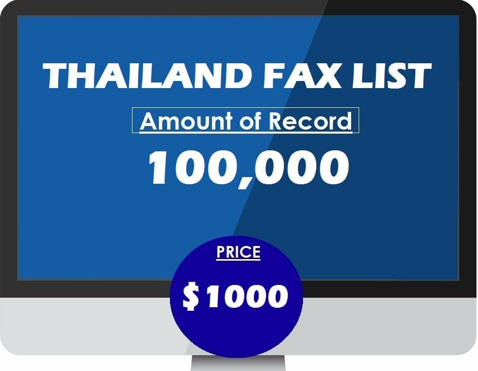 Buy THAILAND FAX LIST