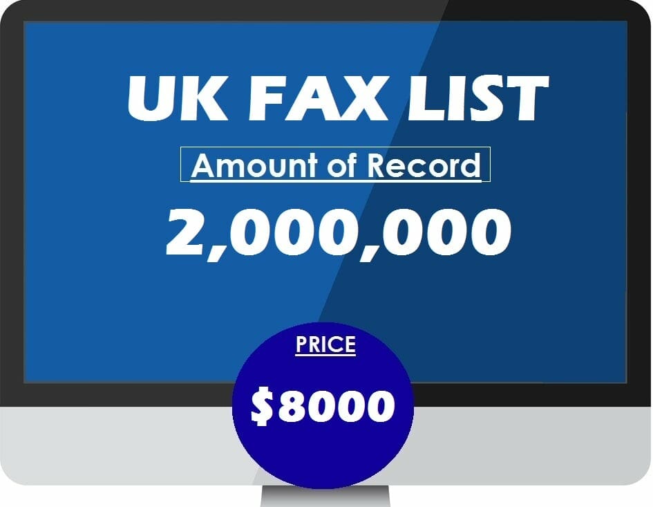 Buy UK FAX LIST