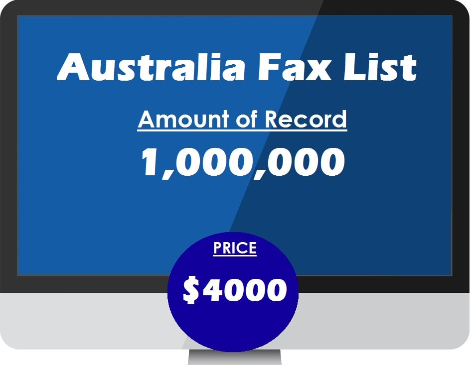 Buy australia fax list