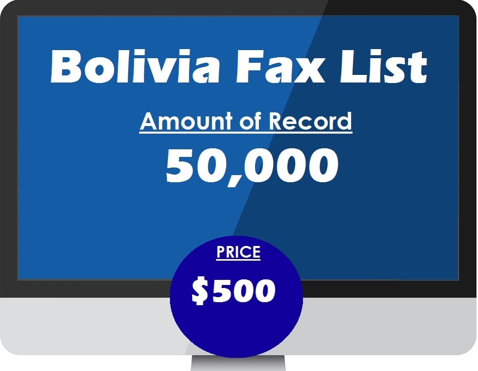 Buy bolivia fax list