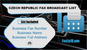 CZECH REPUBLIC FAX BROADCAST LIST