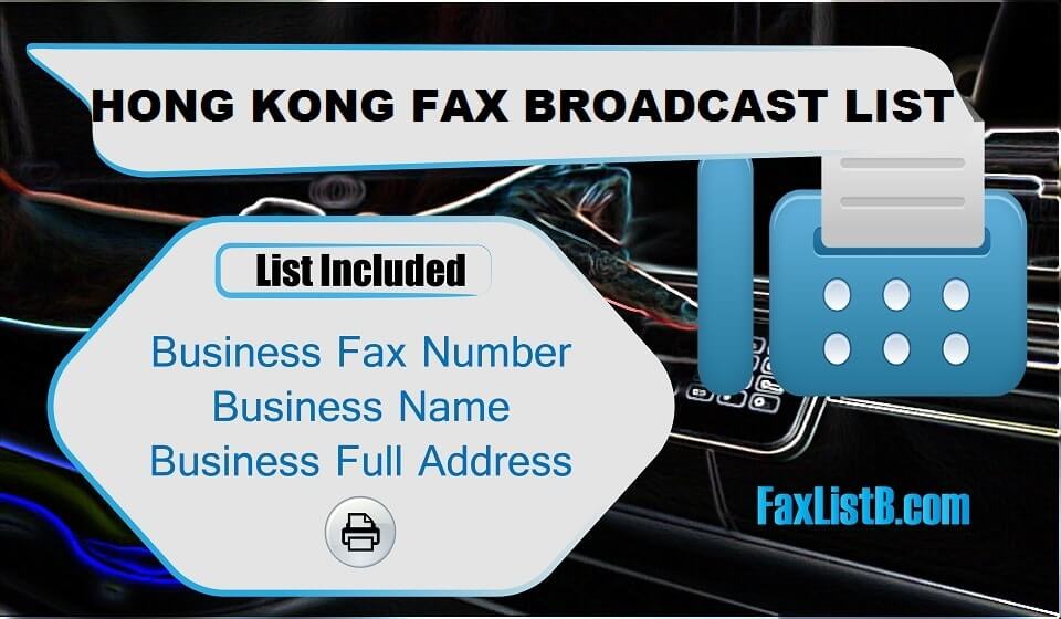 HONG KONG FAX BROADCAST LIST