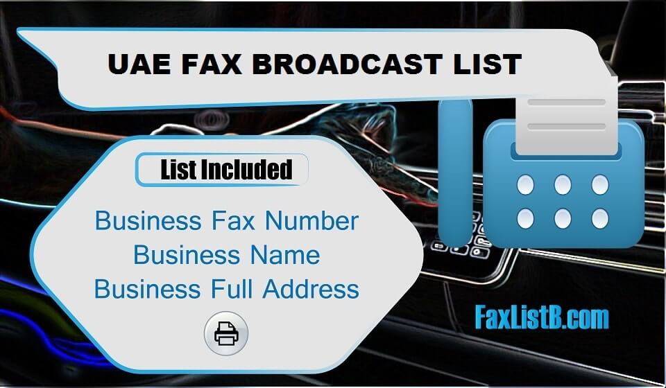 UAE FAX BROADCAST LIST